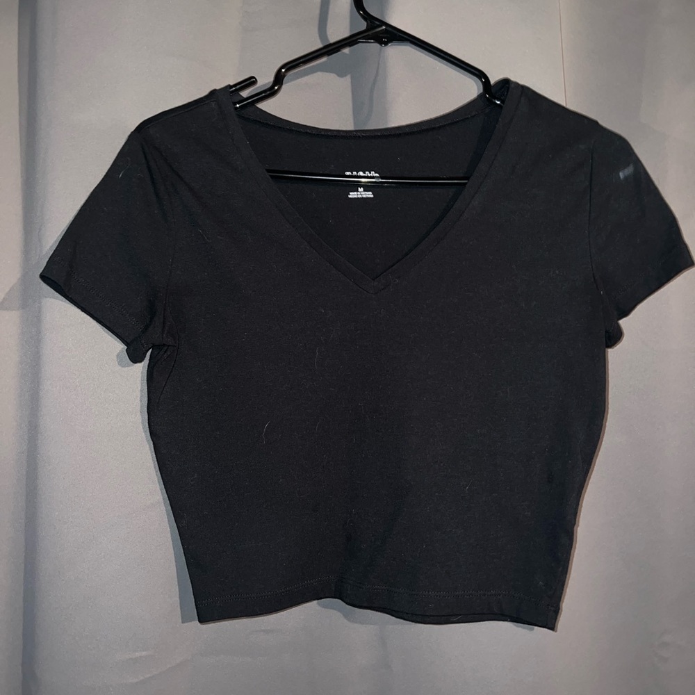 Black crop top